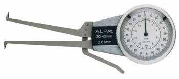 High precision fast internal grooves dial snap gauges Movimento brevettato antiurto con corsa di solo 2 per misure di alta precisione.