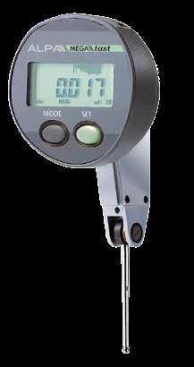 Measuring range Resolutuon Repeaability μm Length CA0500,8 360,00 0,8 12,5 0,001 3 CA0500,5 390,00 0,5 36,5 Dial test indicator Tastatore