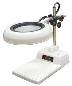 NDT instruments LED illuminated magnifier lamp with diing Lenti di ingrandimento a LED con regolazione dell'intensità luminosa, con vasta gaa di ingrandimenti da 2x a 15x(su richiesta), grazie alle