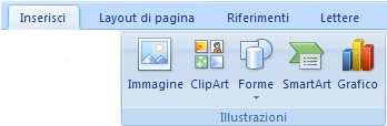 7 Disegni e Immagini All interno di un documento Word è possibile inserire disegni e immagini in modo da rendere più gradevole il documento.