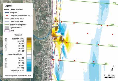 2006, batimetria 2012, mappa