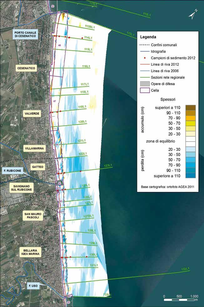 96 Figura 62 - Foce Uso Molo di Cesenatico: carta