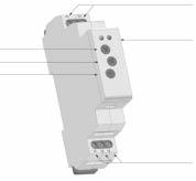 RElè monitoraggio CoRRENTE / CuRRENT monitoring RElAY Tensione di alimentazione / Supply voltage 12240V AC / 24V DC indicazione alimentazione / Supply indication LED verde / Green LED intervallo