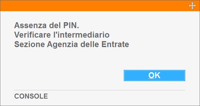 Campi: Utente Entratel/Fisconline, Password, Codice PIN, Scadenza In caso si utilizzi una qualsiasi