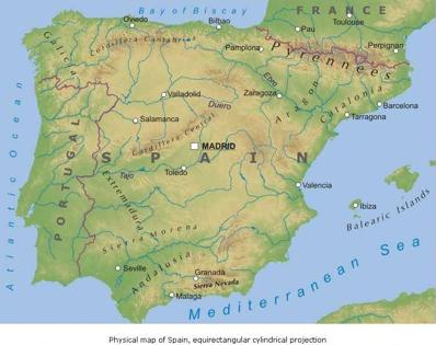 LA SPAGNA GEOGRAFIA: La Spagna