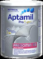 907 Aptamil ProExpert PREGOMIN AS Dalla nascita. Per la dieta dei bambini e dei lattanti con gravi allergie alimentari.