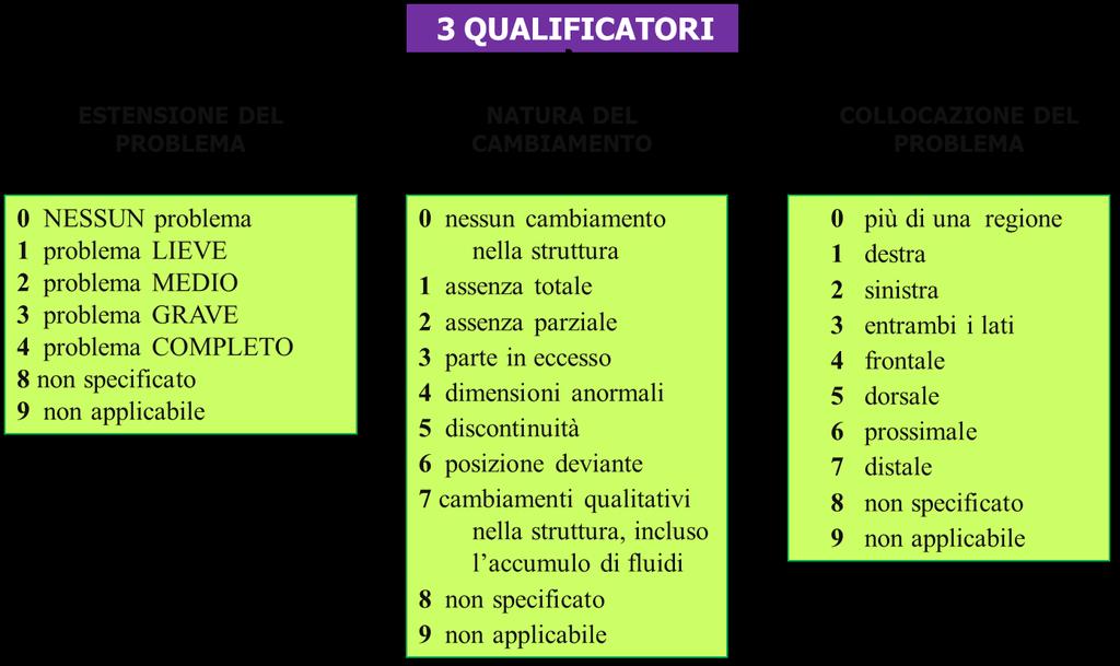 Strutture Corporee ha tre qualificatori Strutture