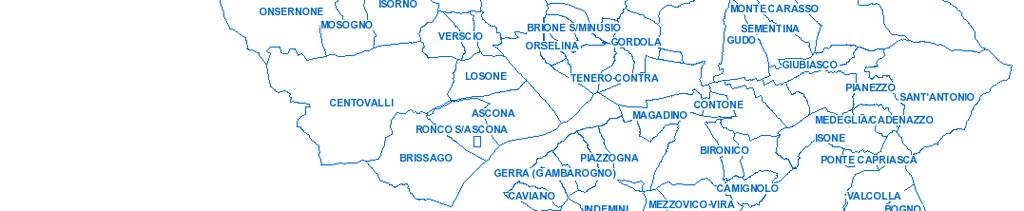 le zone in Ticino che presentano luoghi favorevoli allo sviluppo della