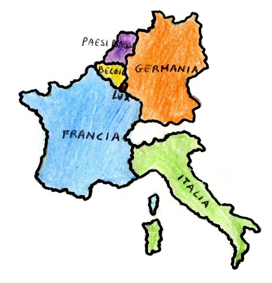 CENNI STORICI I sei Paesi fondatori sono: Belgio, Francia, Germania, Italia, Lussemburgo e Paesi Bassi, che, subito dopo la seconda guerra mondiale pensarono che fosse importante