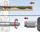 in presenza di distanze e interassi ridotti. È così possibile utilizzare piastre di dimensioni ridotte.