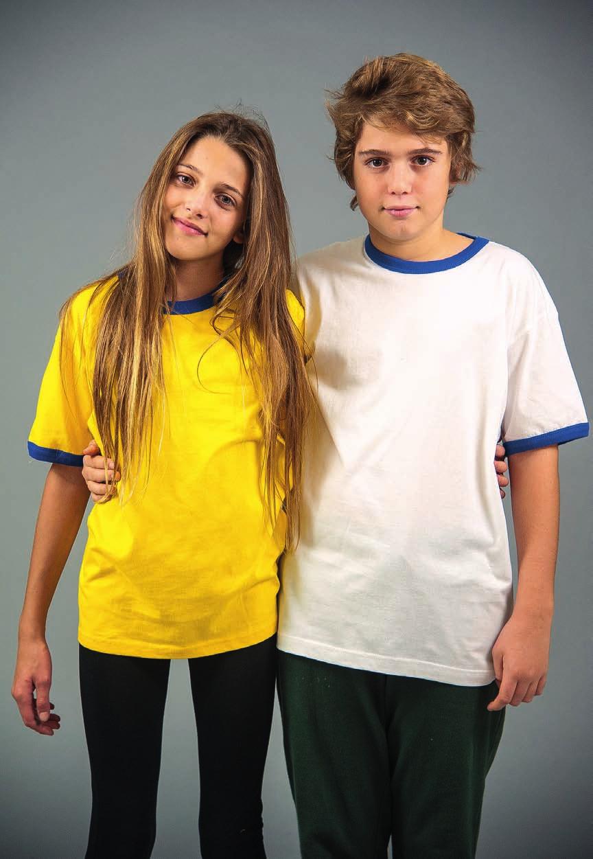 13 T-SHIRT RAGAZZO RINGER 20119 B 4/5 37 47 6/8 41 50 10/12 45 59 14/16 49 67 T-SHIRT GIROCOLLO RAGAZZO M/M RINGER PESO: 150 GR.