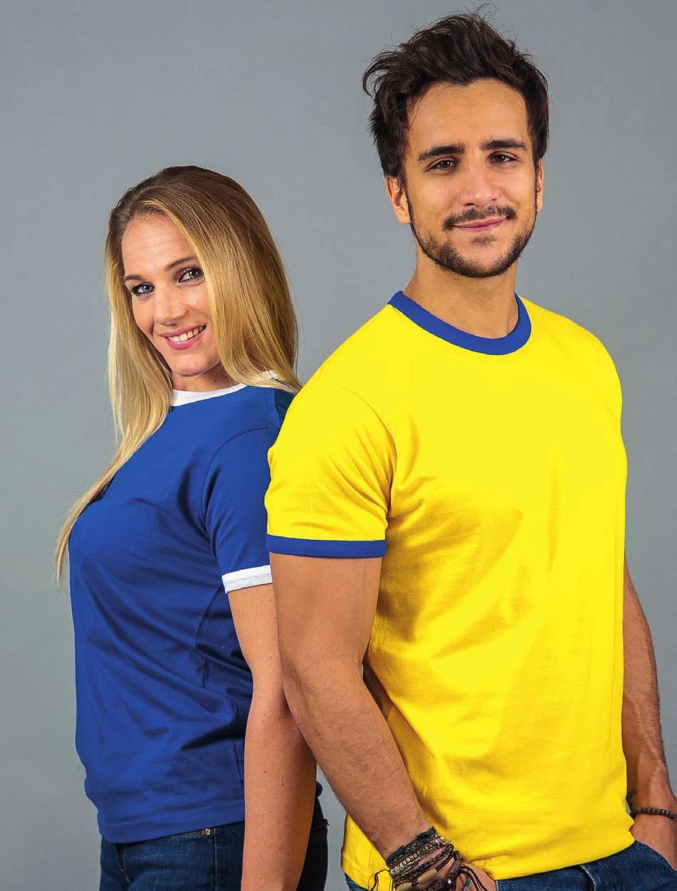 7 T-SHIRT RINGER 20119 U S 49 67 M 51 68,5 L 53 70 XL 55 71,5 XXL 57 73 T-SHIRT GIROCOLLO M/M PESO: 150 GR.