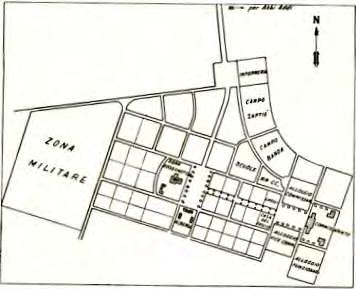 Piano regolatore di Abbi Addi e di Adua (da Gli Annali dell Africa Italiana) piano di ampliamento che separa nettamente la città nazionale e quella