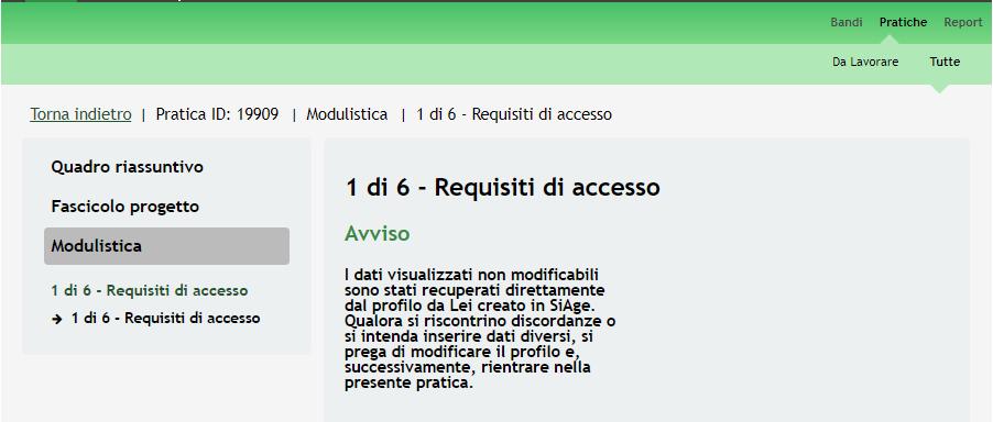 Figura 7 Modulistica ATTENZIONE La data di apertura del bando in oggetto è fissata per il giorno 12/07/2017 alle ore 15.00.