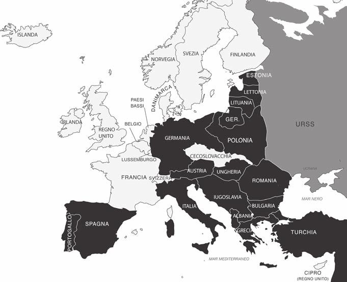 UNITà 2 Percorso storico 50 L Europa è divisa Negli anni Trenta gli Stati europei sono di tre tipi diversi: alcuni Paesi hanno governi democratici; in moltissimi Paesi come in Germania e in Italia