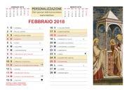 R1 6,50 Formato 21 x 15 cm Copertina calendario con immagini di Giotto oppure con immagini personalizzate fornite dall azienda.