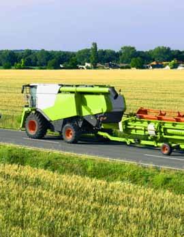 The combine will be among the agricultural machines that