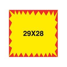 Aggiungere il numero del colore dopo il codice Le etichette sono illustrate in formato reale. ETICHETTE e PREZZATRICI - Etichette per prezzatrici Etichetta adesiva per prezzatrice 29 X 28 mm.