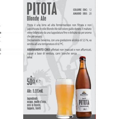 Il primo marketplace di instant commerce italiano Birra Bionda "Pitota" 0,5 lt Prezzo: 4,70 Descrizione: Pitota è una birra ad alta