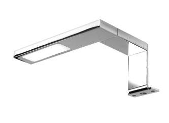 DOMUS Bath collection 43 K-1 per installazione su specchiere Codice Watt & Volt Colore luce initura 1030909 3,5W @ 350mA bianco freddo cromo lucido ALIMENTATORE NON COMPRESO.