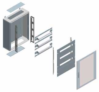 ALPHA 630 UNIVERSAL S3 Quadri da parete e da pavimento con profondità 2 mm Quadri completi, montati ed equipaggiati n Dati di scelta e ordinazione 1 Nr.