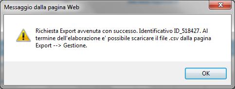 Produzione lorda incentivata Comparirà il Messaggio