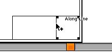 1/3 OK Selezionare dallo strumento Linea Linea Vincolata (ad angoli di 30,45 e 60 ) Avviciniamo il mouse al bordo alto sinistra del riquadro.