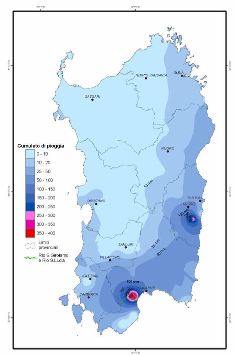 Sardegna (SAR) ha permesso di osservare lo sviluppo e l evoluzione dei sistemi precipitativi.