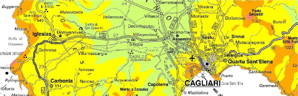 Figura 4: mappa della velocità del vento a 25 metri di quota Data l importanza del meccanismo di circolazione dei venti si osserva che l analisi dei dati locali relativi alla stazione di