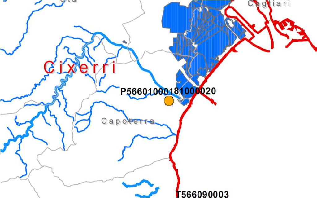 Figura 26: rete di monitoraggio e legenda Dall esame del CEDOC e in particolare di quanto