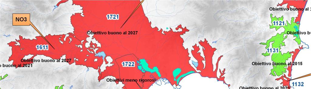 Nell acquifero granitico si rileva un assenza di pressioni significative mentre in