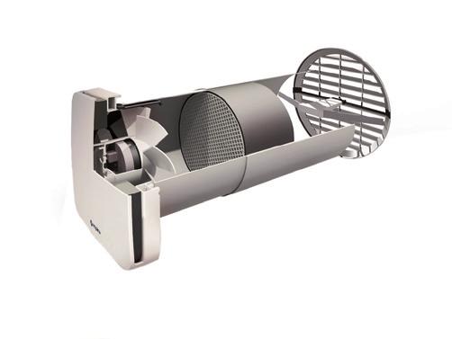 VENTILAZIONE MECCANICA CONTROLLATA UNITÀ DI RECUPERO CALORE MONOSTANZA ECOCONFORT UNITÀ VENTILANTE CON RECUPERATORE 20 max 530 180 47 180 160 GRIGLIA PIEGHEVOLE ESTERNA UNITÀ COMANDO 140 190 85 85 L