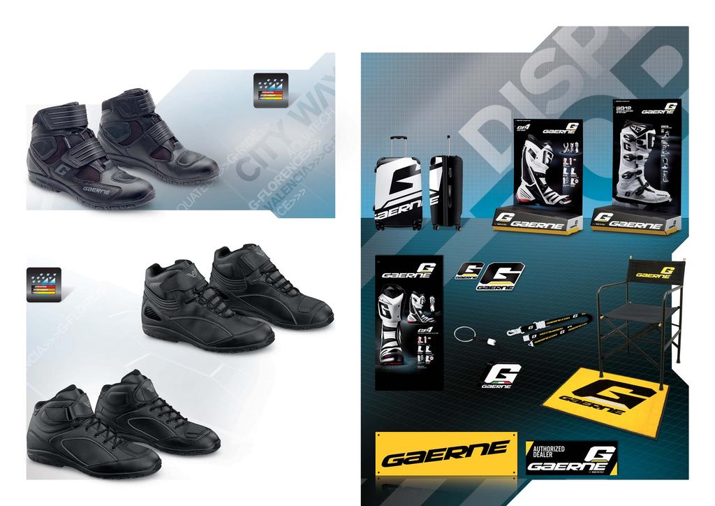 _TOURING LINE G-RIDE AQUATECH G.RIDE IS THE TECHNICAL SHOES IDEAL FOR URBAN E AND SHORT RANGE TOURING, IT BRINGS THE KEY COMPONENTS OF A TOURING BOOT IN A HIGHLY COMFORTABLE SHOES.