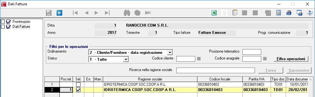 La prima cosa da fare è quella di entrare nel frontespizio al folder 4 Telematico e barrare al casella Rettifica.