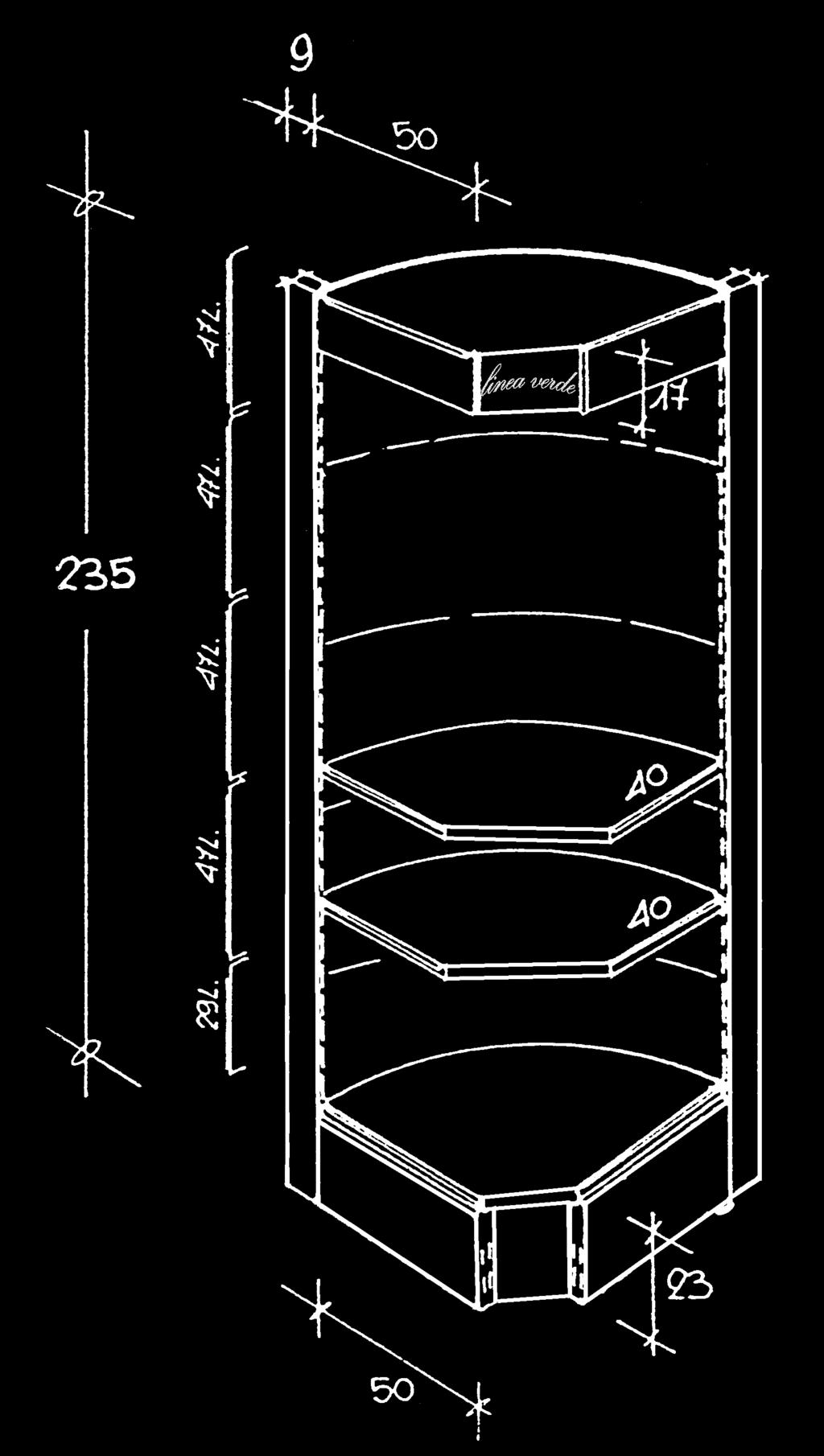 Fascia cielino 03713 N 4 Mensole per ripiano 03727 N 6 Divisori 03725 N 2 Greche 03726 N 2 Frontalini