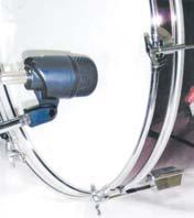 in metallo resistente a shock Filtro antivento integrato e supporto per aste Utilizzo: Grancassa - Percussioni
