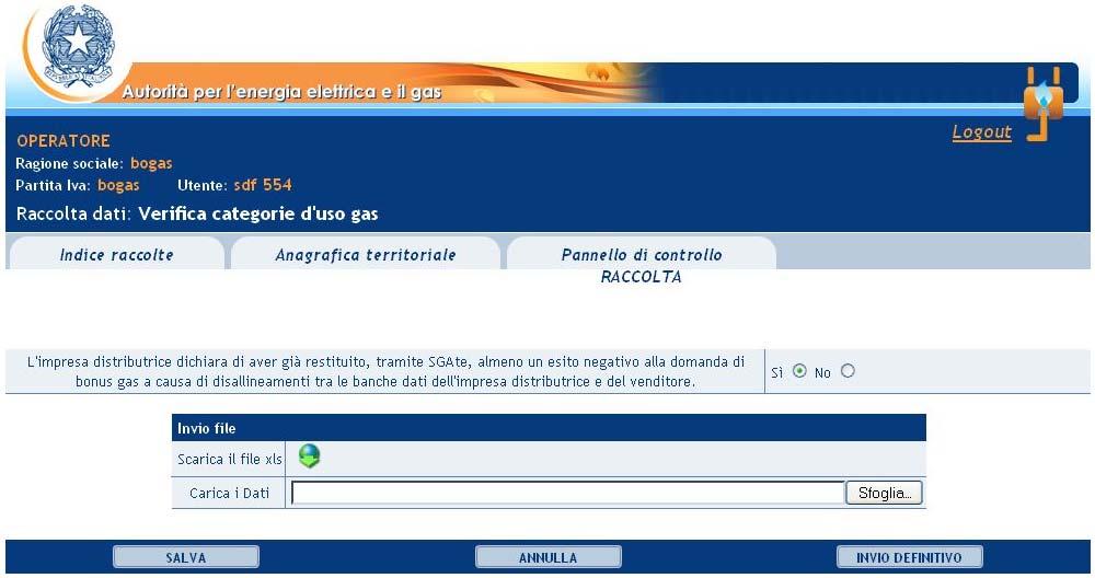 venditore. Nel caso la risposta sia negativa, si potrà procedere al salvataggio premendo l apposito bottone in fondo alla pagina.