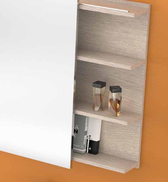 pensile reversibili TECHNICAL FEATURES laminate thermostructured panel E1 class soft closing drawers and doors ceramic