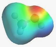 aratteristiche deducibili dalla struttura d- L immagine mostra il potenziale elettrostatico del metanolo.