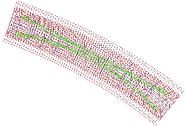 LE CONNESSIONI 7/14 CONFRONTI Confronto tra il modello basato sugli EF a trave e il modello EF 3D della tensione ideale sul fondo del cassone in mezzeria della campata curvilinea per le diverse fasi