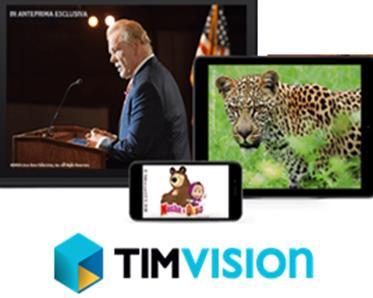 TIMvision - TIMvision Play Dal 1/04/2017 TIMVISION i programmi preferiti su smartphone e tablet senza consumare GB Serie TV, cartoni, cinema e documentari in mobilità senza consumare Giga!