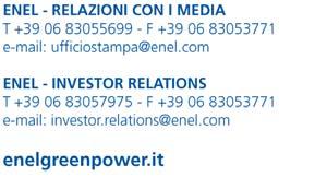 ENEL GREEN POWER: IL CDA APPROVA I RISULTATI AL 30 SETTEMBRE Ricavi totali a 1.581 milioni di euro (1.363 milioni al 30.09., +16%) Ebitda a 966 milioni di euro (915 milioni al 30.09., +5,6%) Ebit a 598 milioni di euro (613 milioni al 30.