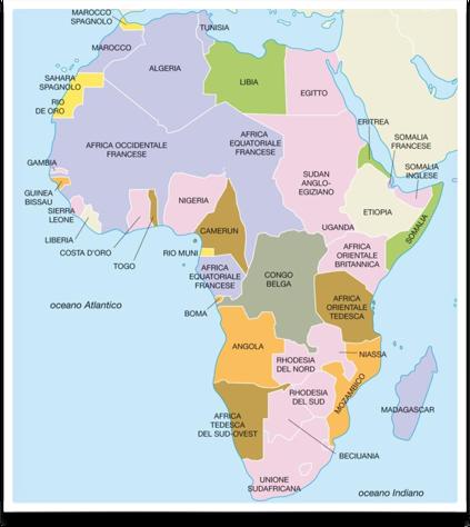 LA SPARTIZIONE DELL AFRICA 1881, l Egitto diviene colonia britannica.