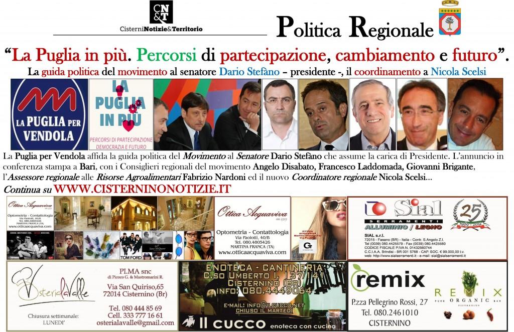 POLITICA: La Puglia in più. Percorsi di partecipazione, cambiamento e futuro.