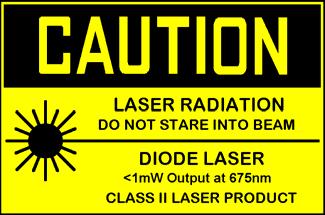 Sicurezza 1. Prestare molta attenzione quando il raggio laser è acceso. 2. Non puntare il fascio verso gli occhi di nessuno 3.