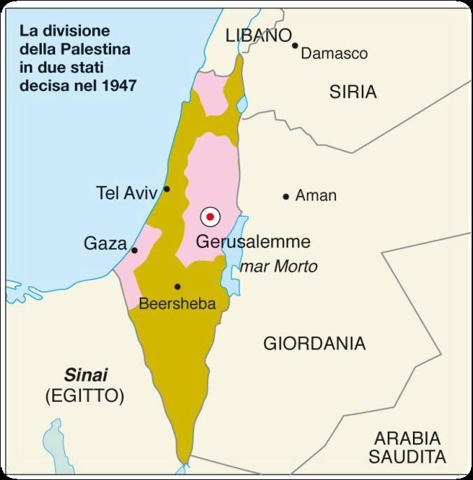 2. Il mondo arabo La questione palestinese A causa delle persecuzioni subite in Europa, molti ebrei erano emigrati in Palestina.