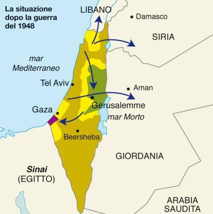 2. Il mondo arabo La questione palestinese I Paesi della Lega araba non riconobbero il nuovo Stato e attaccarono Israele.