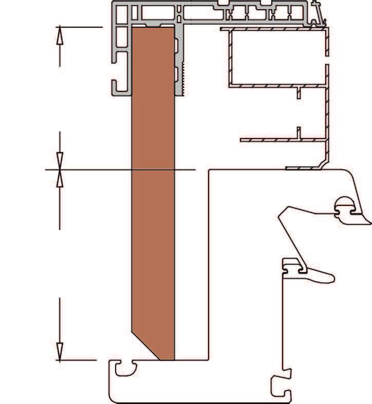 = Profondità del telaio ( A ) ( B ) = Profondità della guida zanzariera (