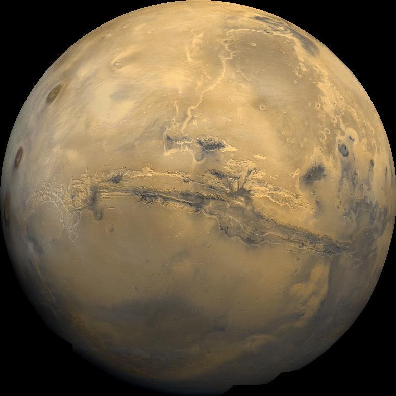 Planisfero di Marte LUNAE PLANUM Ascraeus Mons Habes Chasma THARSIS MONTES Pavonis