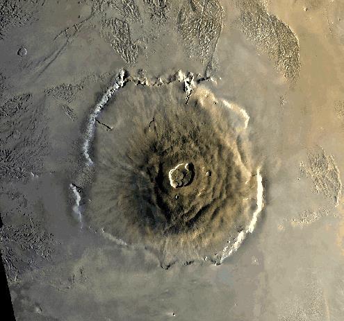 Olympus Mons Altezza 26000 m, diametro 600 km Il